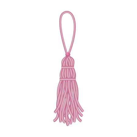 Tassel brush vector icon.Cartoon vector icon isolated on white background tassel brush.のイラスト素材