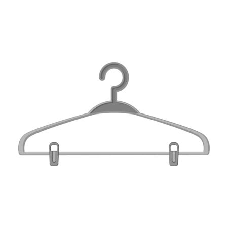 Hanger vector icon.Cartoon vector icon isolated on white background hanger.のイラスト素材
