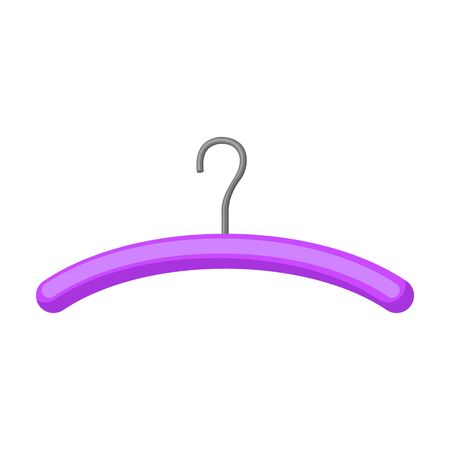 Hanger vector icon.Cartoon vector icon isolated on white background hanger.のイラスト素材