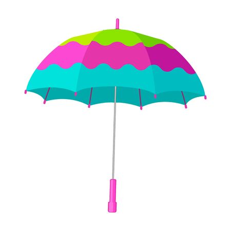 Umbrella vector icon.Cartoon vector icon isolated on white background umbrella.のイラスト素材