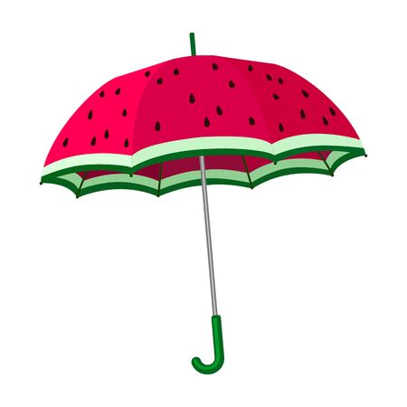 Umbrella vector icon.Cartoon vector icon isolated on white background umbrella.のイラスト素材