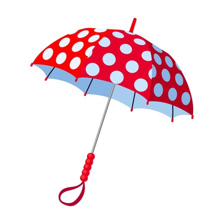 Umbrella vector icon.Cartoon vector icon isolated on white background umbrella.のイラスト素材