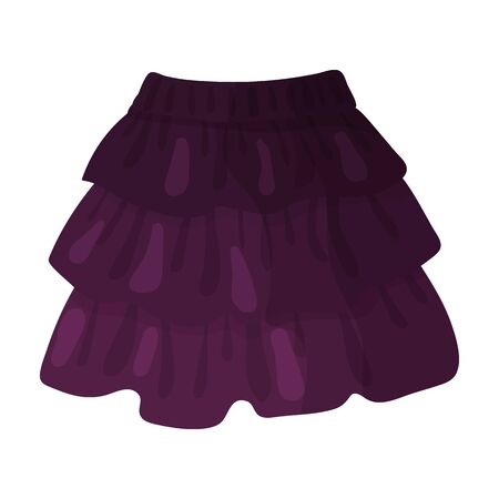 Skirt vector icon.Cartoon vector icon isolated on white background skirt.のイラスト素材