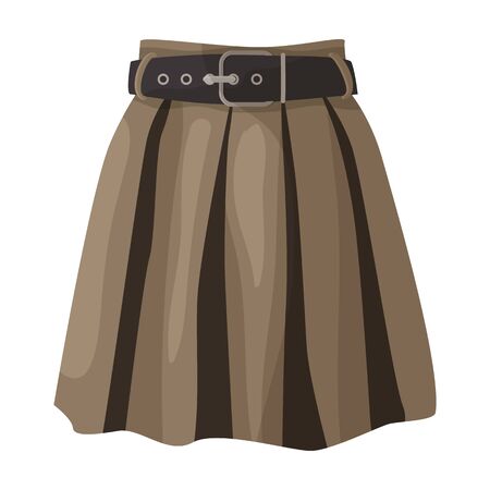 Skirt vector icon.Cartoon vector icon isolated on white background skirt.のイラスト素材