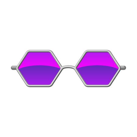 Sunglass vector icon.Cartoon vector icon isolated on white background sunglass.のイラスト素材