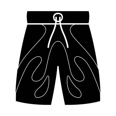 Vector illustration of shorts and beachwear icon. Graphic of shorts and underpants stock vector illustration.のイラスト素材