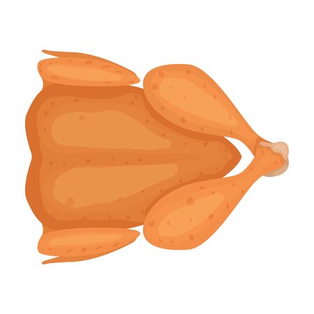 Chicken vector icon.Cartoon vector icon isolated on white background chicken.のイラスト素材