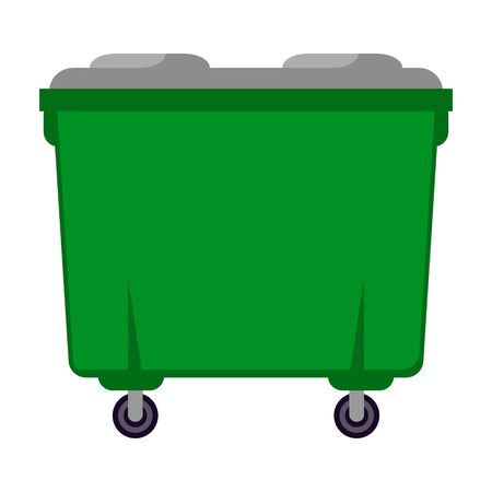 Trash can vector icon.Cartoon vector icon isolated on white background trash can.のイラスト素材