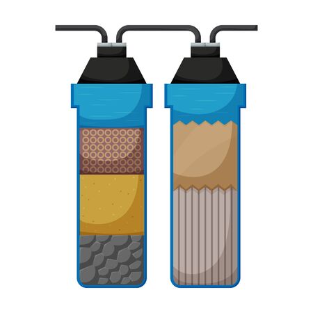 Filtration tank vector icon.Cartoon vector icon isolated on white background filtration tank.のイラスト素材