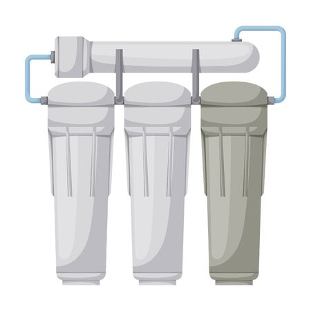 Filtration tank vector icon.Cartoon vector isolated on white background filtration tank.のイラスト素材