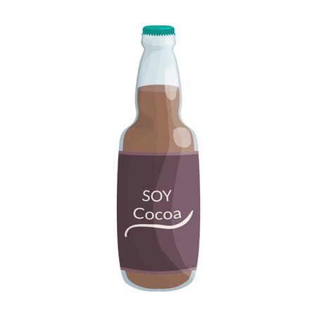 Soy cocoa vector icon.Cartoon vector icon isolated on white background soy cocoa.のイラスト素材