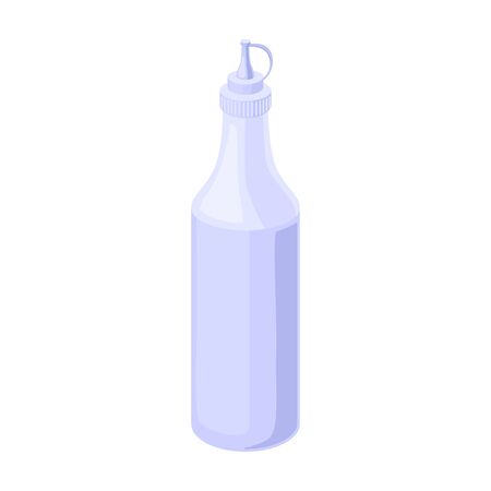 Bottle sauce vector icon.Cartoon vector icon isolated on white background bottle sauce.のイラスト素材