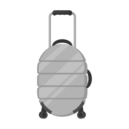 Suitcase vector icon.Cartoon vector icon isolated on white background suitcase.のイラスト素材