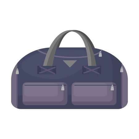 Handbag vector icon.Cartoon vector icon isolated on white background handbag.のイラスト素材