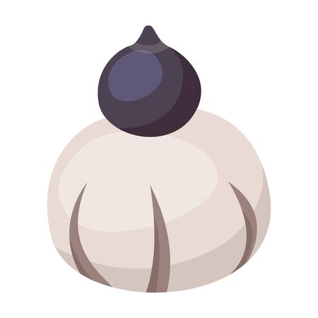 Mushroom vector icon.Cartoon vector icon isolated on white background mushroom.のイラスト素材