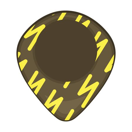 Guitar pick vector icon.Cartoon vector icon isolated on white background guitar pick.のイラスト素材