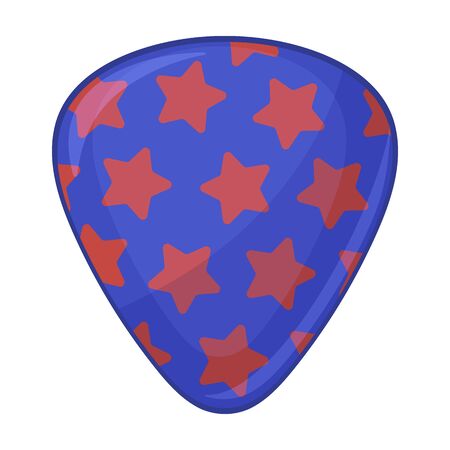 Guitar pick vector icon.Cartoon vector icon isolated on white background guitar pick.のイラスト素材