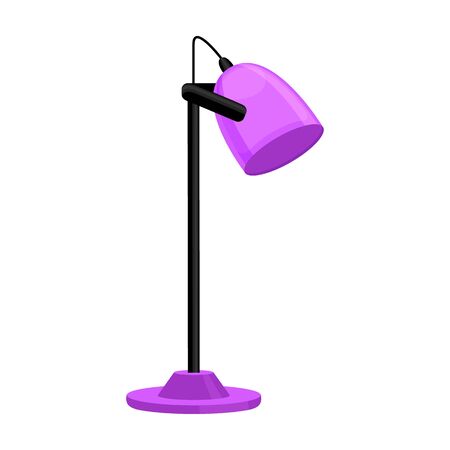Table lamp vector icon.Cartoon vector icon isolated on white background table lamp.のイラスト素材