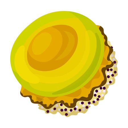 Jellyfish vector icon.Cartoon vector icon isolated on white background jellyfish.のイラスト素材