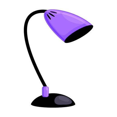 Table lamp vector icon.Cartoon vector icon isolated on white background table lamp.のイラスト素材