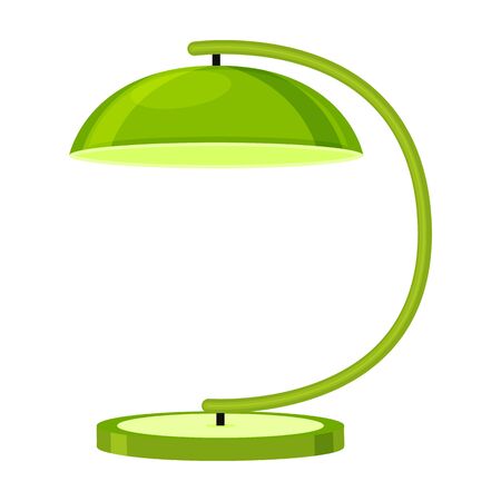 Table lamp vector icon.Cartoon vector icon isolated on white background table lamp.のイラスト素材