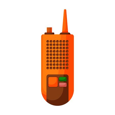 Walkie talkie vector icon.Cartoon vector icon isolated on white background walkie talkie.のイラスト素材