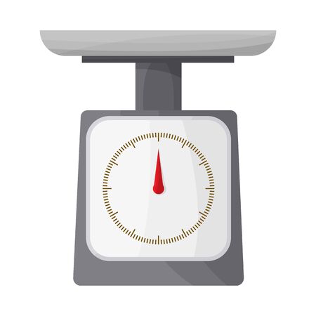 Isolated object of scale and electronic symbol. Web element of scale and kilogram stock symbol for web.のイラスト素材