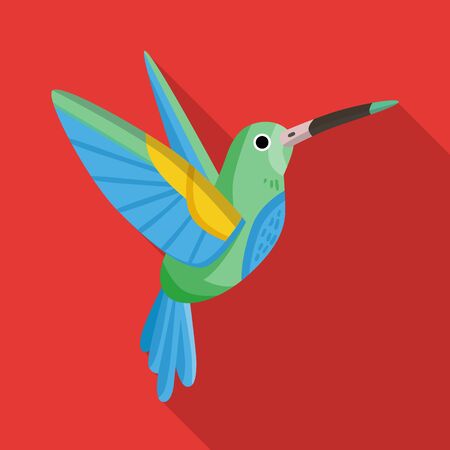 Vector design of hummingbird and bird logo. Set of hummingbird and flying vector icon for stock.のイラスト素材
