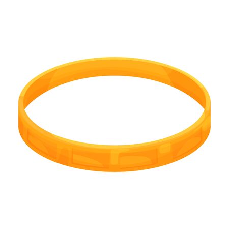 Gold ring vector icon.Cartoon vector icon isolated on white background gold ring.のイラスト素材