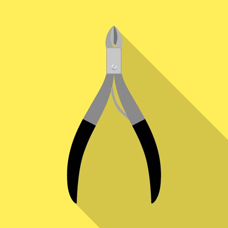 Isolated object of forceps and spa  . Web element of forceps and metal vector icon for stock.のイラスト素材