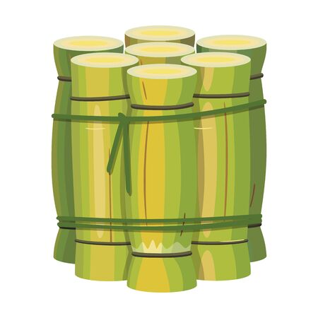 Bunch stem vector icon.Cartoon vector icon isolated on white background bunch stem.のイラスト素材