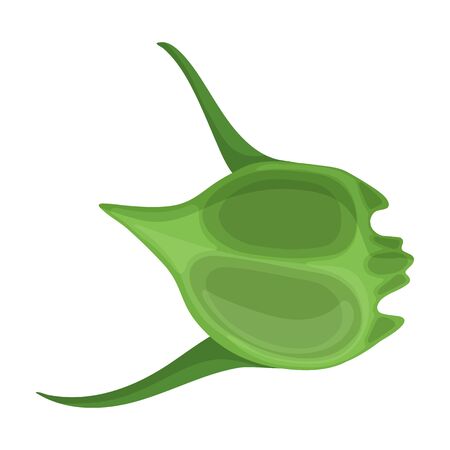 Plankton vector icon.Cartoon vector icon isolated on white background plankton.のイラスト素材