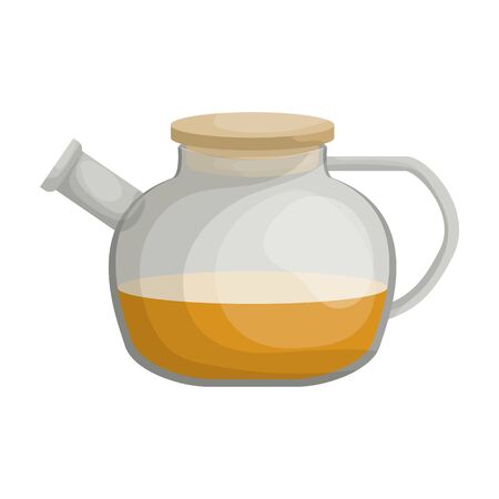 Teapot vector icon.Cartoon vector icon isolated on white background teapot.のイラスト素材