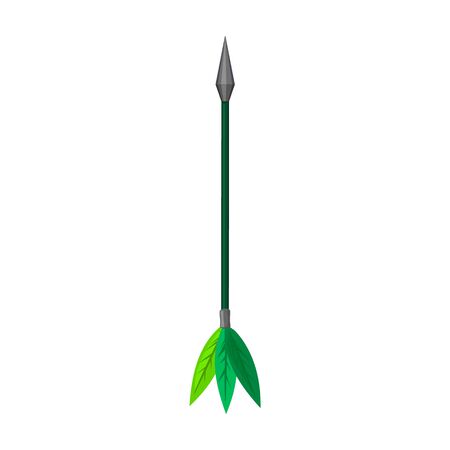 Arrow for bow vector icon.Cartoon vector icon isolated on white background arrow for bow.のイラスト素材