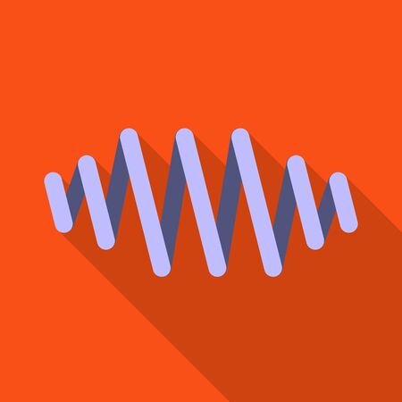 Vector illustration of coil and metal sign. Graphic of coil and detail stock symbol for web.のイラスト素材