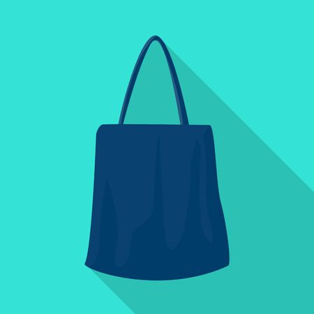 Vector design of handbag and minimarket sign. Web element of handbag and sale stock symbol for web.のイラスト素材