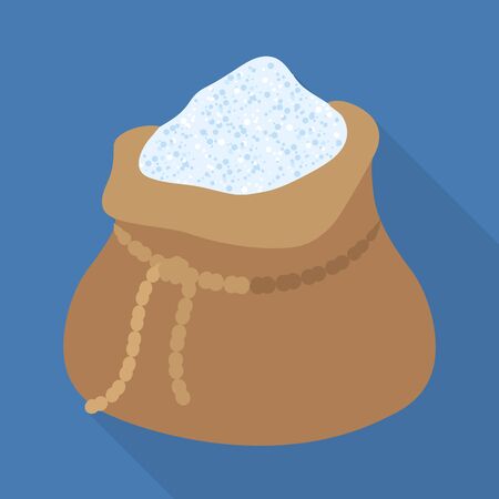 Vector illustration of sack and ingredient icon. Web element of sack and white stock symbol for web.のイラスト素材