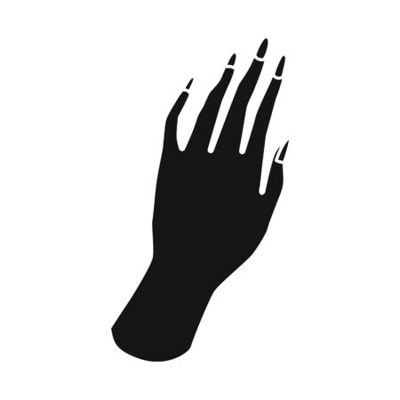 Vector design of paint and hand sign. Graphic of paint and polish stock vector illustration.のイラスト素材
