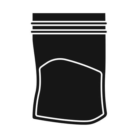 Vector illustration of cocaine and package logo. Web element of cocaine and powder stock vector illustration.のイラスト素材