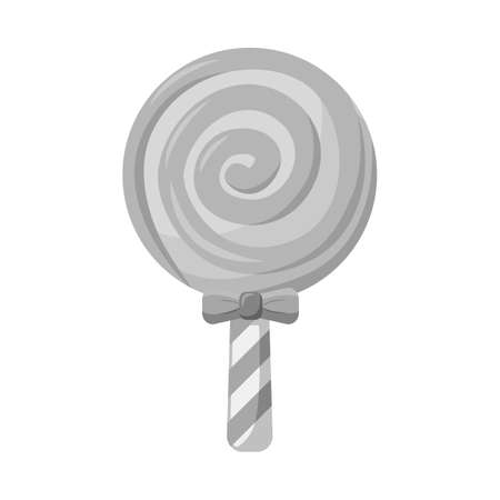 Vector design of lollipop and spiral sign. Web element of lollipop and yellow stock symbol for web.のイラスト素材