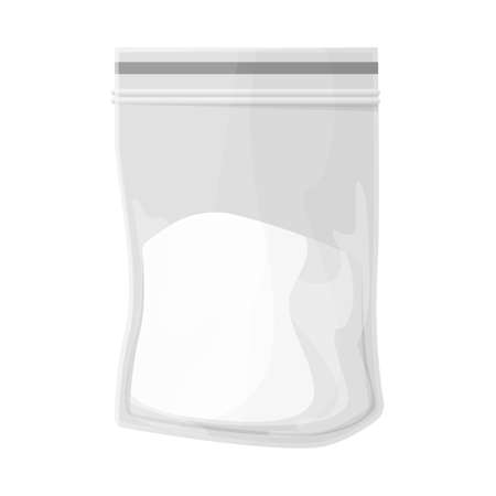 Vector illustration of cocaine and package icon. Graphic of cocaine and powder stock vector illustration.のイラスト素材