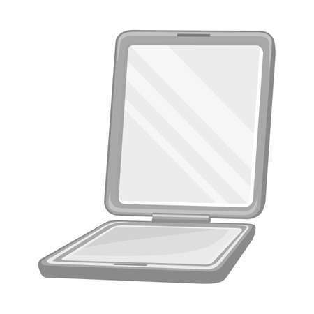 Vector illustration of mirror and decoration icon. Graphic of mirror and elegant stock vector illustration.のイラスト素材