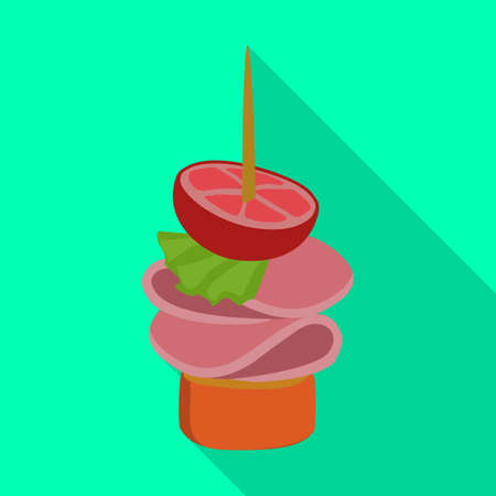 Canape vector icon.Flat vector icon isolated on white background canape .のイラスト素材