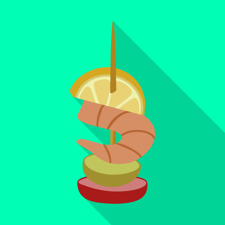 Canape vector icon.Flat vector icon isolated on white background canape .のイラスト素材