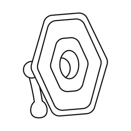 Isolated object of projector and lamp sign. Web element of projector and photo stock symbol for web.のイラスト素材