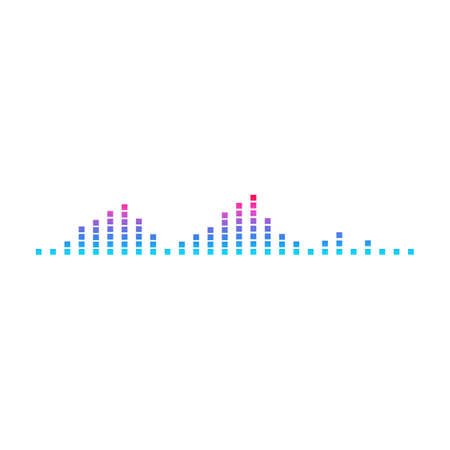 Sound wave vector cartoon icon. Vector illustration sound wave on white background. Isolated cartoon...