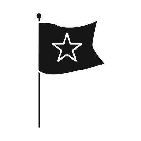 Isolated object of flag and red  . Collection of flag and vietnamese vector icon for stock.のイラスト素材