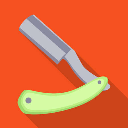 Isolated object of razor and blade icon. Set of razor and shave stock vector illustration.のイラスト素材
