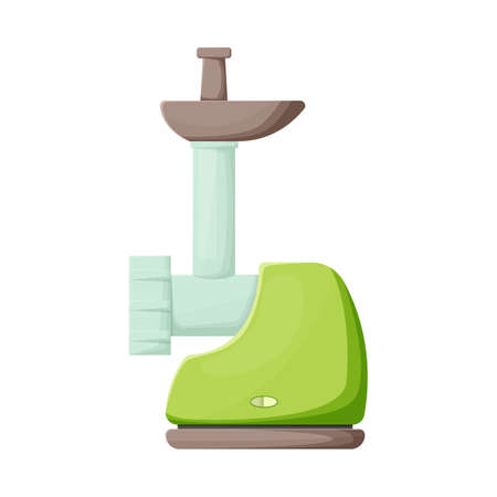 Vector design of mill and meat sign. Web element of mill and electric stock symbol for web.のイラスト素材