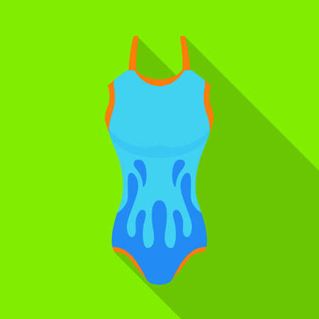 Vector illustration of swimsuit and bikini sign. Web element of swimsuit and swimwear stock symbol for web.のイラスト素材